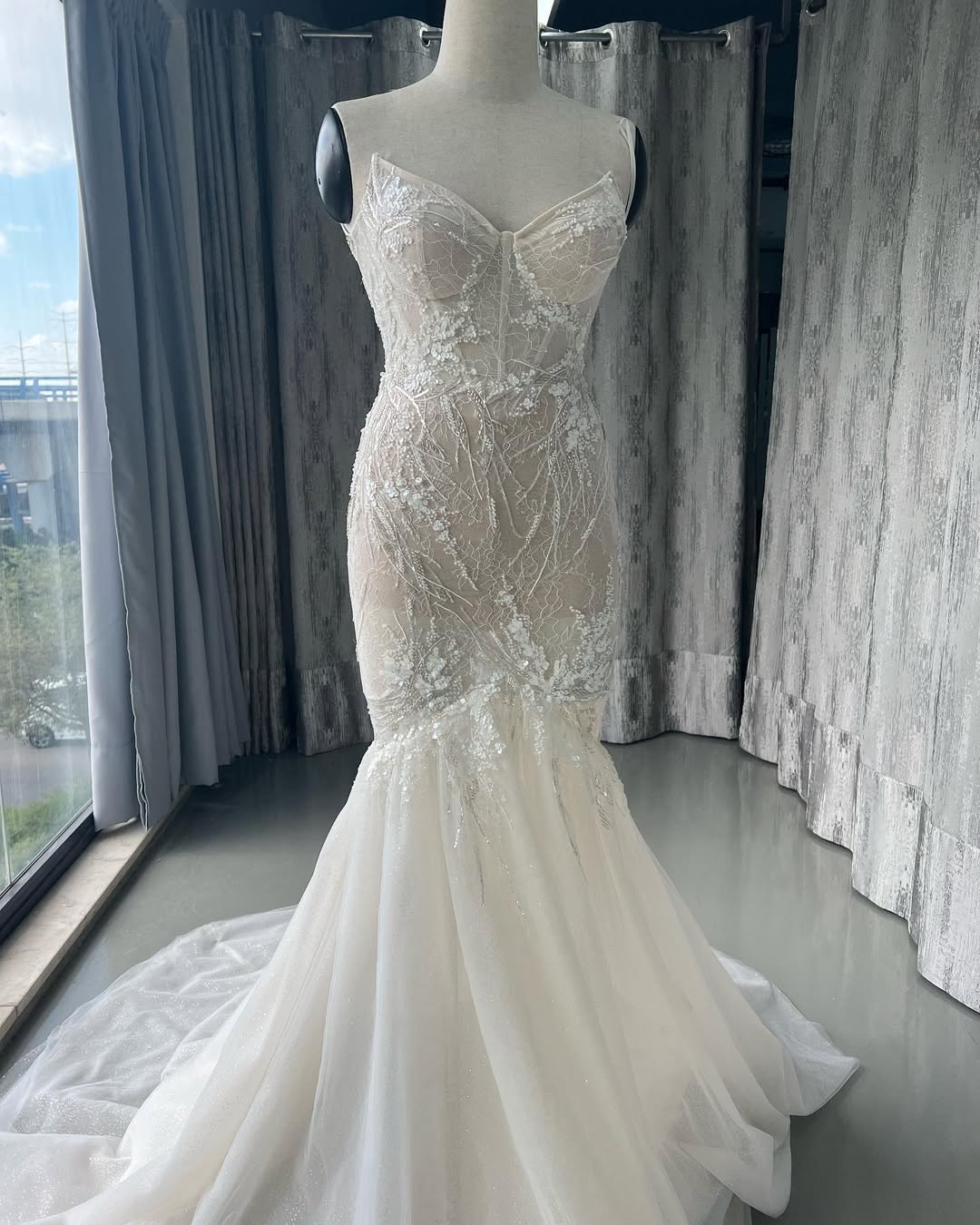 Couture bridal craftsmanship